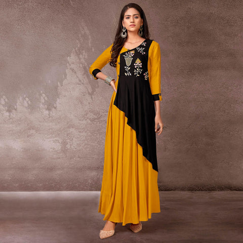 Ashmi Crystal Handwork Fancy Wear Long Kurti at Rs 540 | Long Kurti in  Sitamarhi | ID: 23946609688